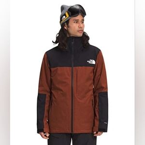 NWT The North Face Men's ThermoBall Eco-Snow Triclimate, Brandy Brown Sz L